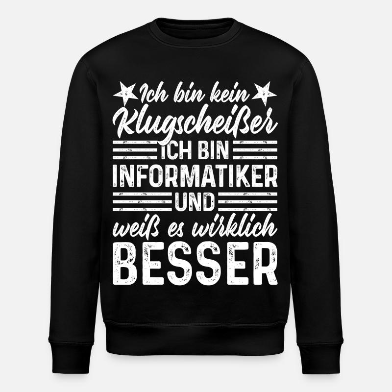 Informatiker - Stanley/Stella Unisex Bio-Sweatshirt ROLLER - Schwarz