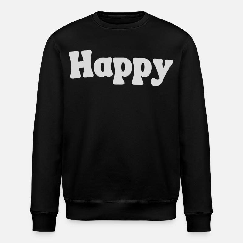 Happy - Stanley/Stella Unisex Bio-Sweatshirt ROLLER - Schwarz