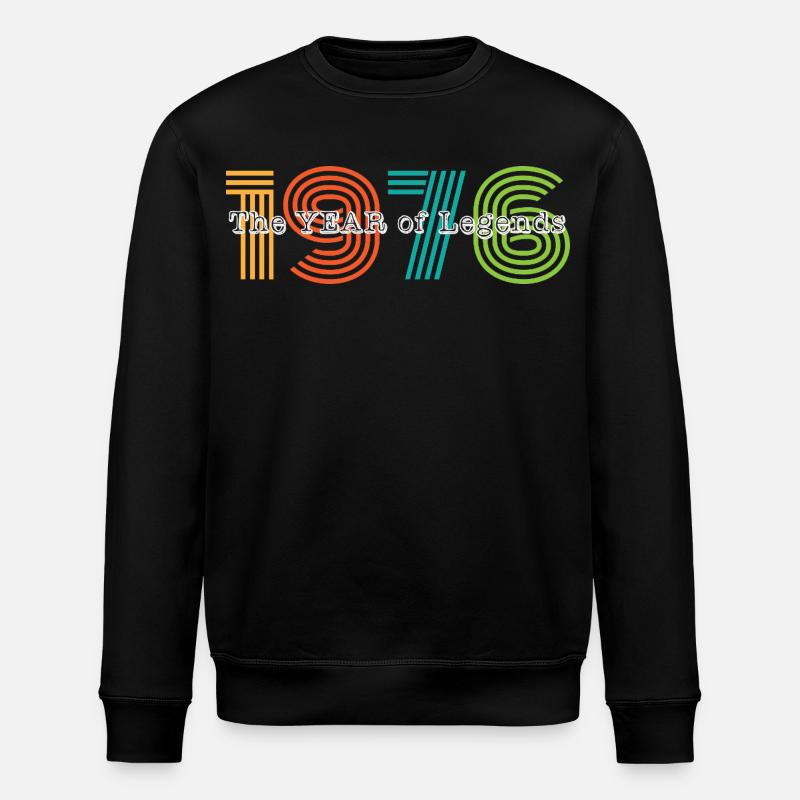 Millésime 1976 - Sweat bio ROLLER Stanley/Stella Unisexe - noir