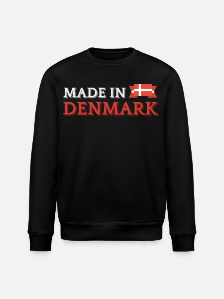 Made in Denmark, Danish pride - Stanley/Stella ROLLER Unisex Organic Sweatshirt - black