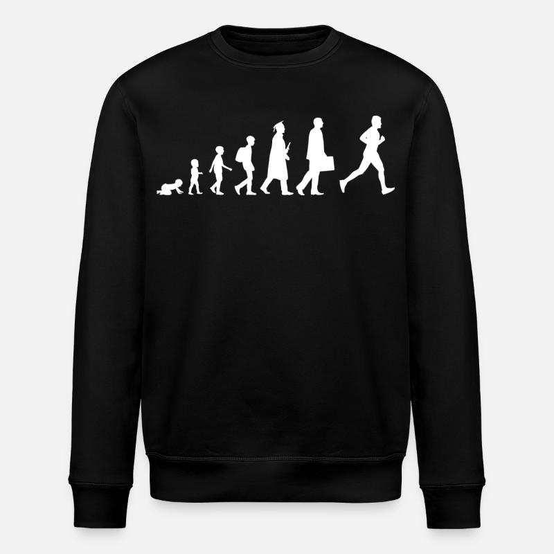 D’enfant à coureur - Sweat bio ROLLER Stanley/Stella Unisexe - noir