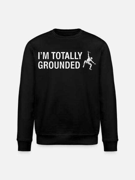 Totally Grounded Klettern - Stanley/Stella Unisex Bio-Sweatshirt ROLLER - Schwarz