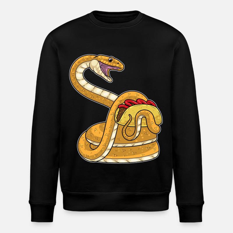 Snake Taco - Stanley/Stella ROLLER Unisex Organic Sweatshirt - black