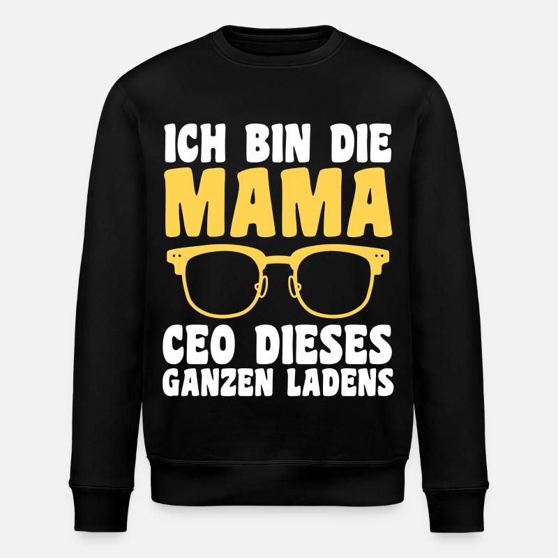 Mutter Team Mama - Stanley/Stella Unisex Bio-Sweatshirt ROLLER - Schwarz