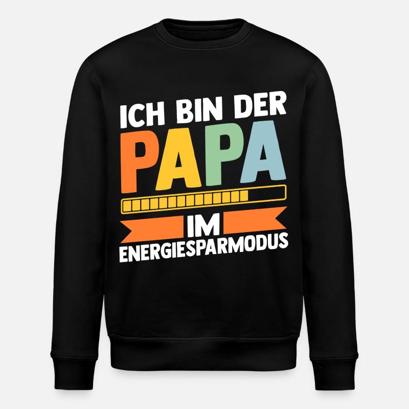 Father Team Dad - Stanley/Stella ROLLER Unisex Organic Sweatshirt - black