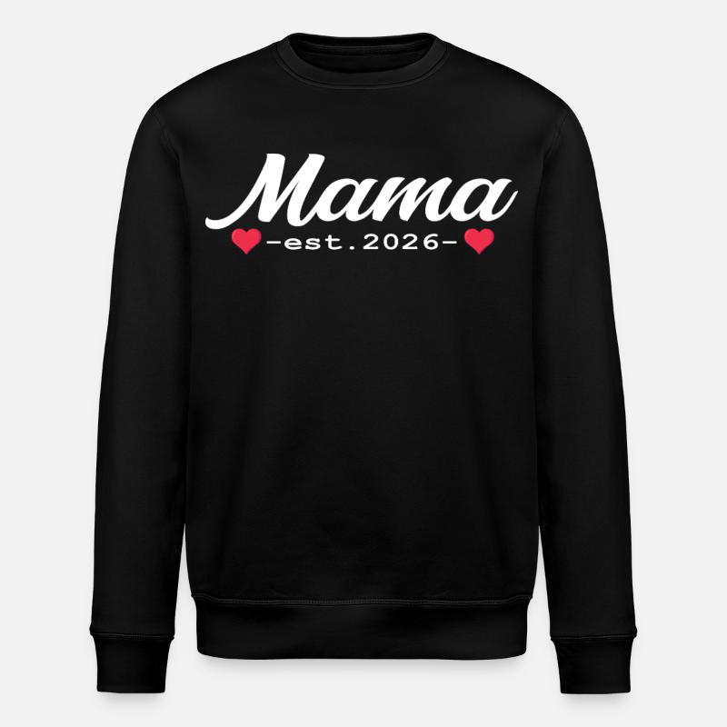 Cadeau de grossesse maman 2026 - Sweat bio ROLLER Stanley/Stella Unisexe - noir