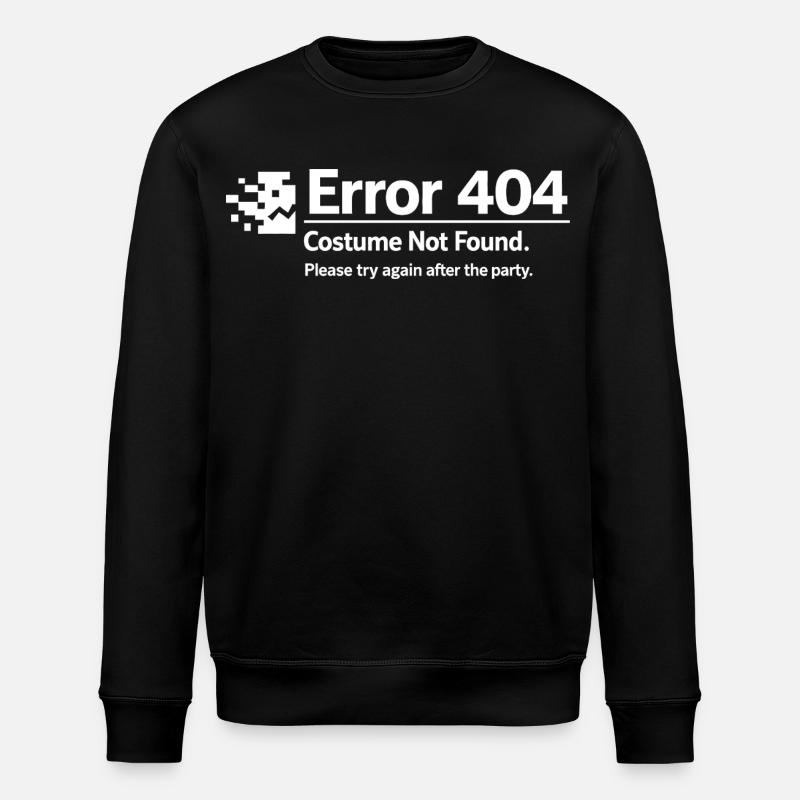 Error 404 Costume Not Found - Stanley/Stella ROLLER Unisex Organic Sweatshirt - black
