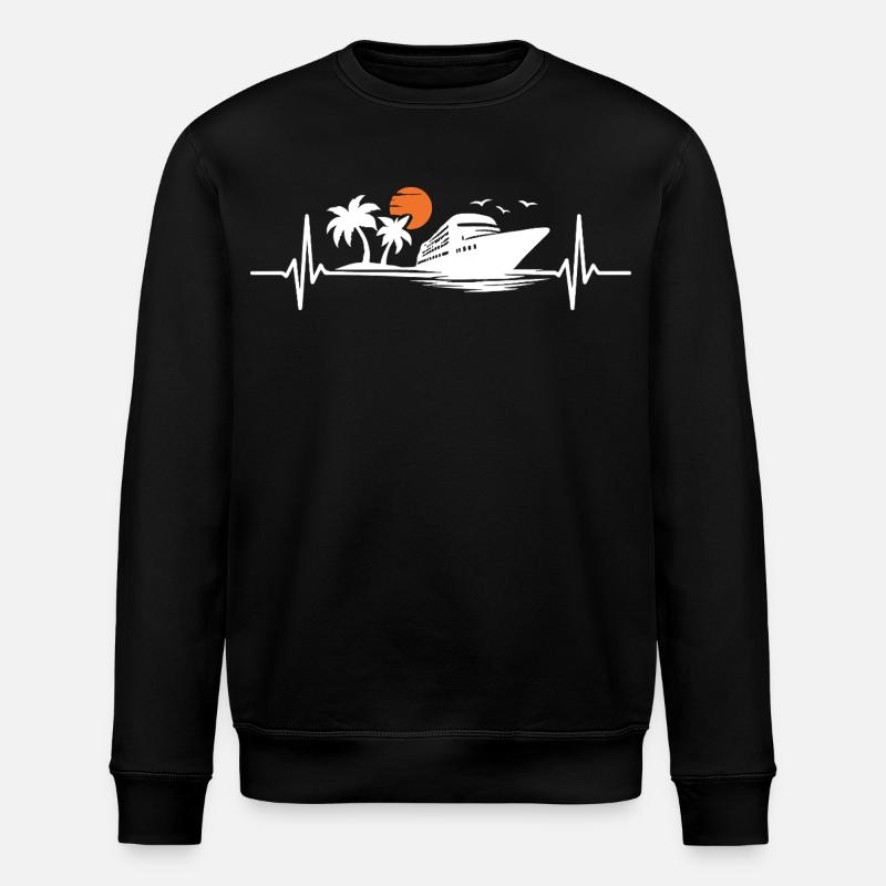 Croisière Heartbeat Croisière Navire de Croisière - Sweat bio ROLLER Stanley/Stella Unisexe - noir