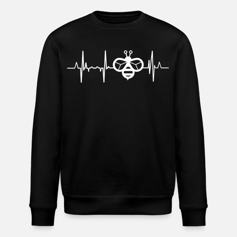 Imker Herzschlag - Stanley/Stella Unisex Bio-Sweatshirt ROLLER - Schwarz