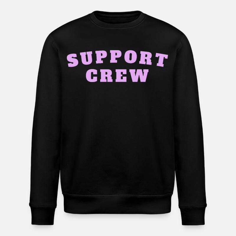 Support Crew - Stanley/Stella ROLLER Unisex Organic Sweatshirt - black