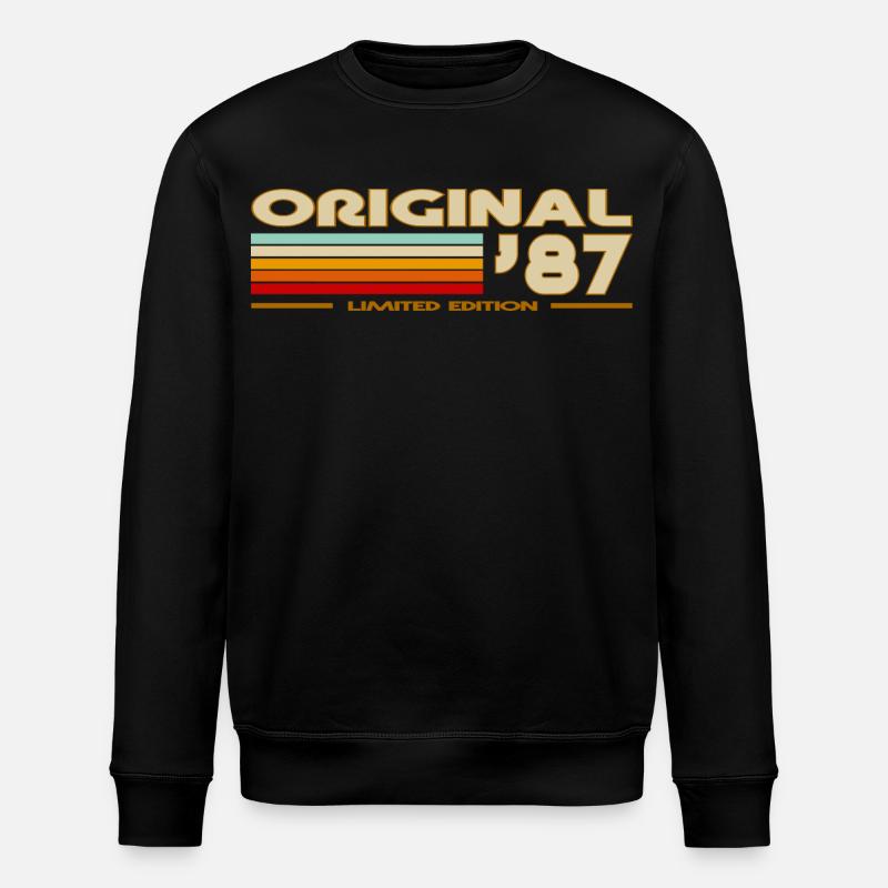 1987 - Stanley/Stella ROLLER Unisex Organic Sweatshirt - black