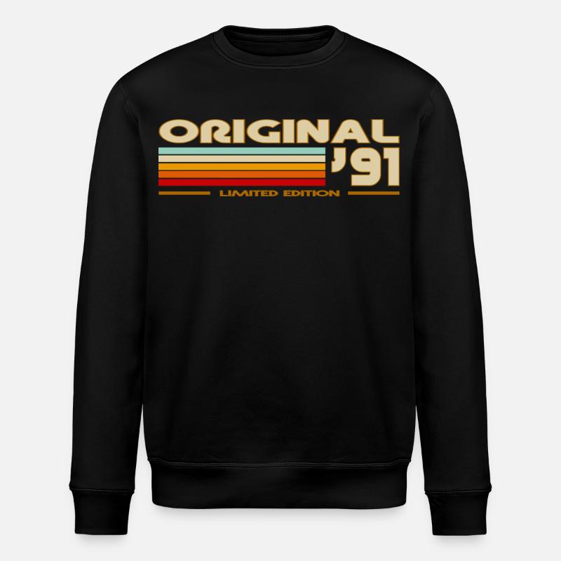 1991 - Sweat bio ROLLER Stanley/Stella Unisexe - noir