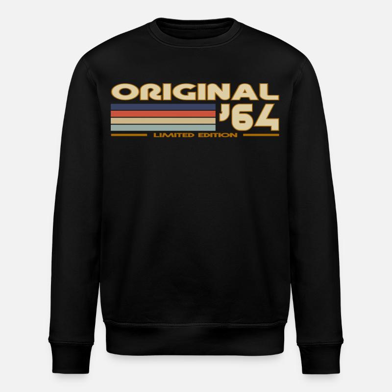 1964 - Stanley/Stella Unisex Bio-Sweatshirt ROLLER - Schwarz