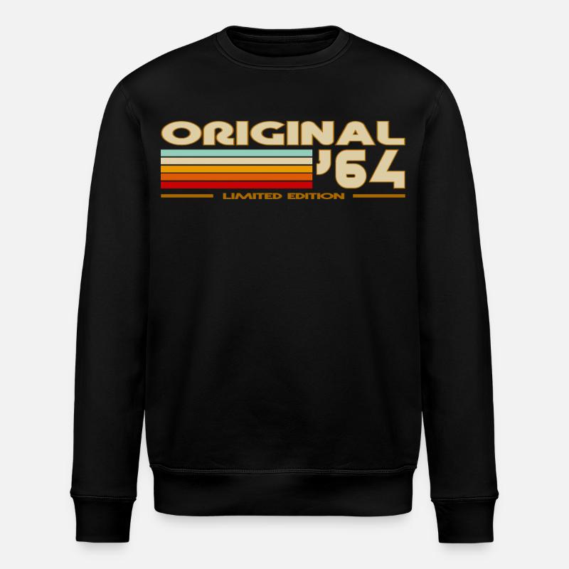 1964 - Stanley/Stella Unisex Bio-Sweatshirt ROLLER - Schwarz