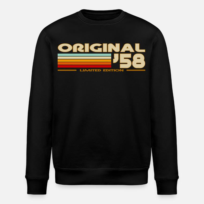 1958 - Stanley/Stella Unisex Bio-Sweatshirt ROLLER - Schwarz