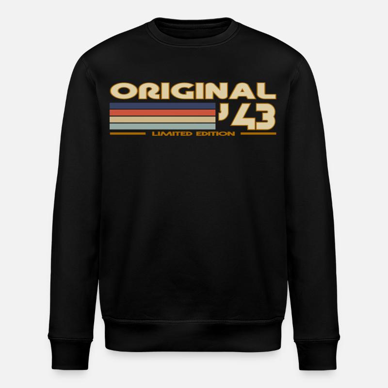 1943 - Sweat bio ROLLER Stanley/Stella Unisexe - noir