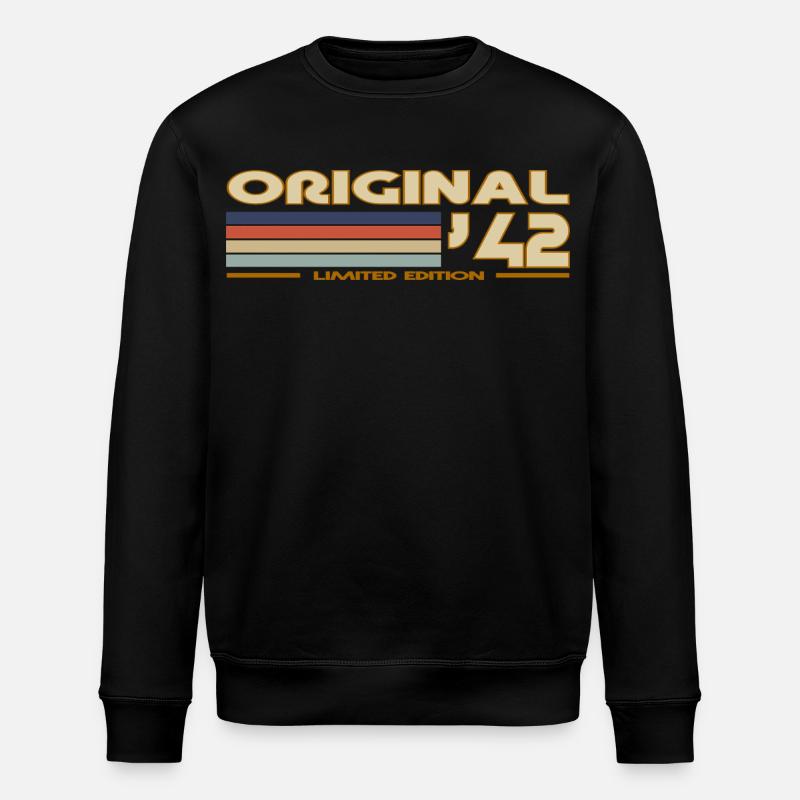 1942 - Stanley/Stella Unisex Bio-Sweatshirt ROLLER - Schwarz