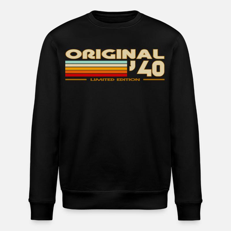 1940 - Stanley/Stella Unisex Bio-Sweatshirt ROLLER - Schwarz