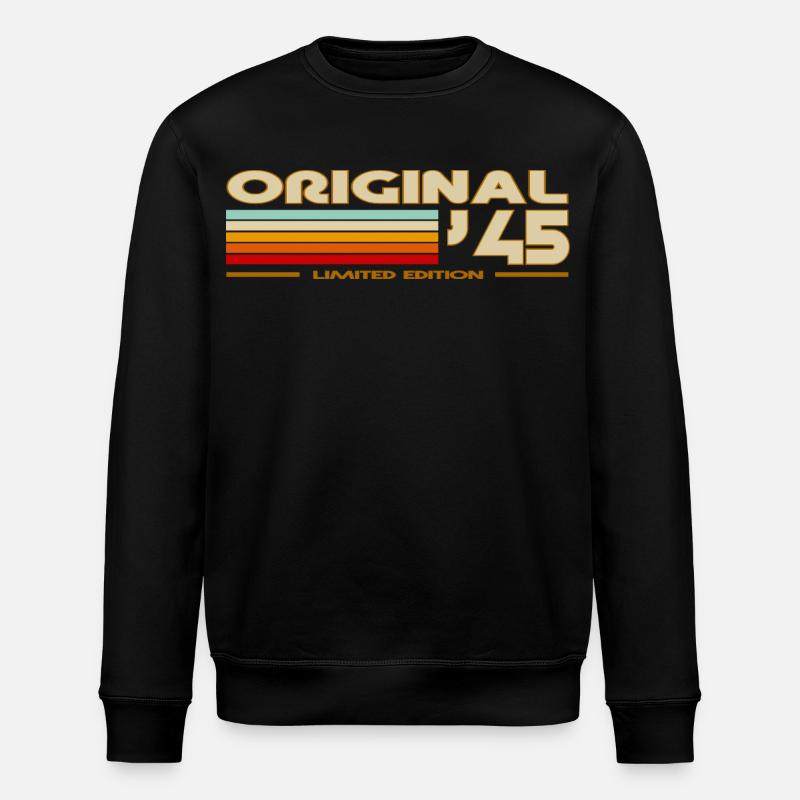 1945 - Stanley/Stella ROLLER Unisex Organic Sweatshirt - black