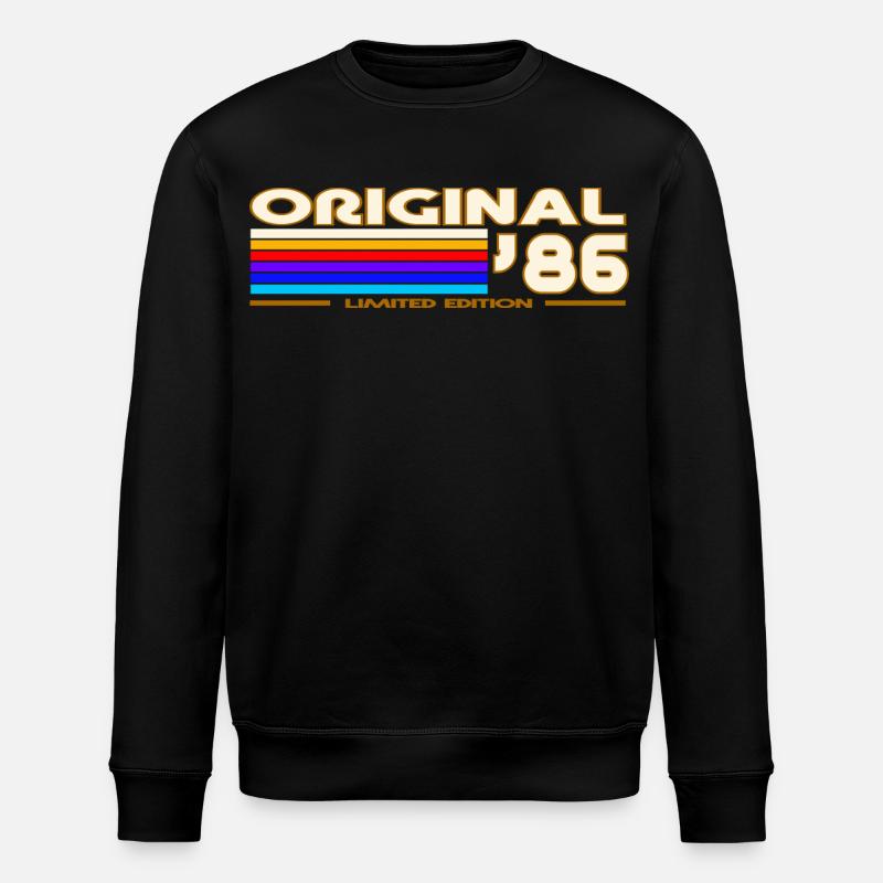 1986 - Sweat bio ROLLER Stanley/Stella Unisexe - noir