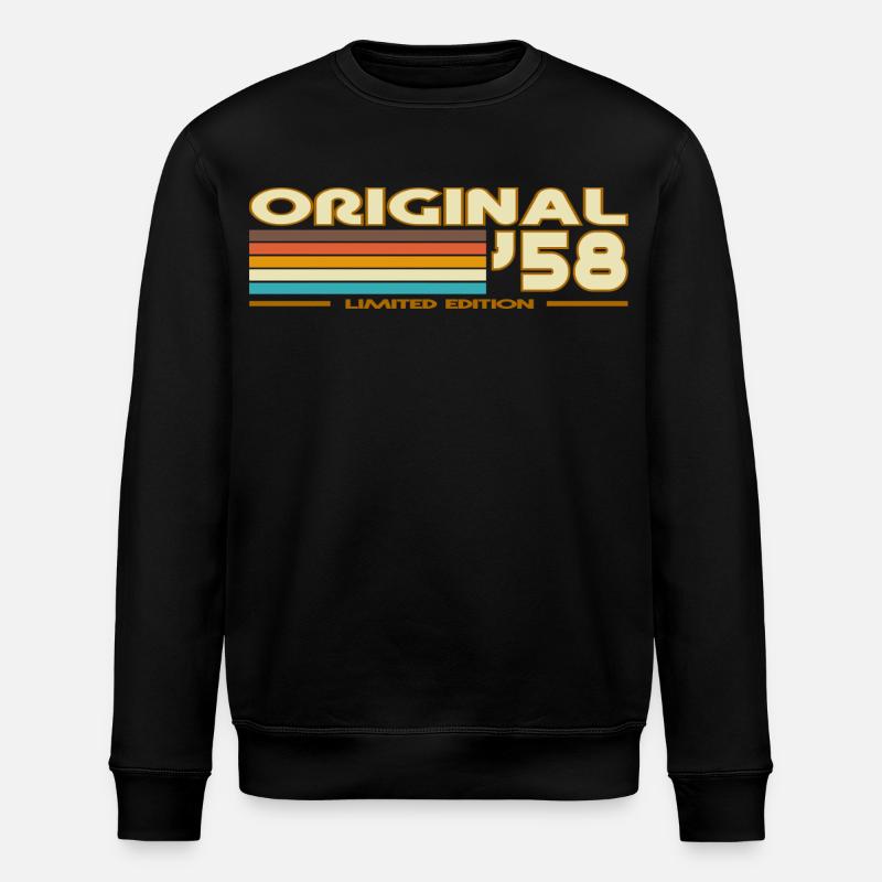 Original 58 Retro Rainbow - Stanley/Stella Unisex Bio-Sweatshirt ROLLER - Schwarz