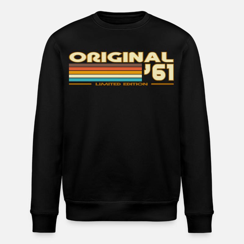 1961 - Stanley/Stella ROLLER Unisex Organic Sweatshirt - black