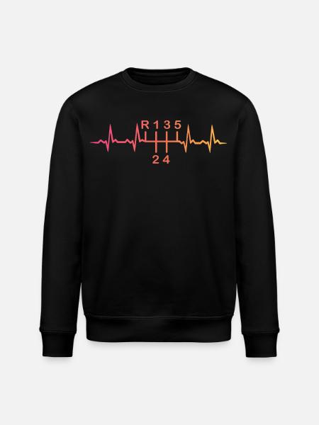 5-speed manual gearbox Sunset Heartbeat - Stanley/Stella ROLLER Unisex Organic Sweatshirt - black
