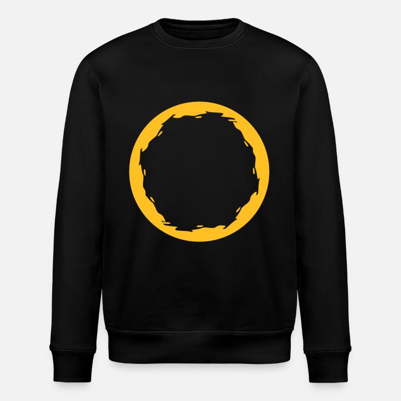 Cercle Rond Jaune - Sweat bio ROLLER Stanley/Stella Unisexe - noir