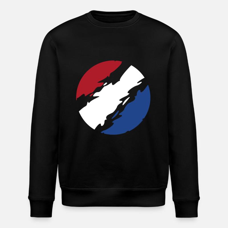 Pays-Bas Drapeau Drapeau Cercle - Sweat bio ROLLER Stanley/Stella Unisexe - noir