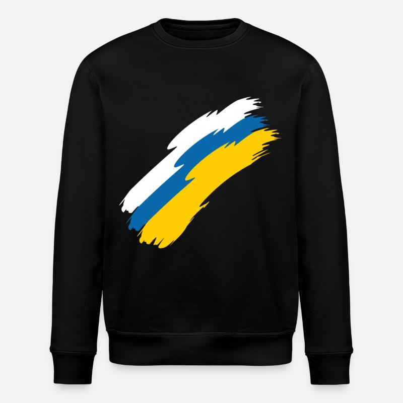 Flagge der Kanarischen Inseln - Stanley/Stella Unisex Bio-Sweatshirt ROLLER - Schwarz