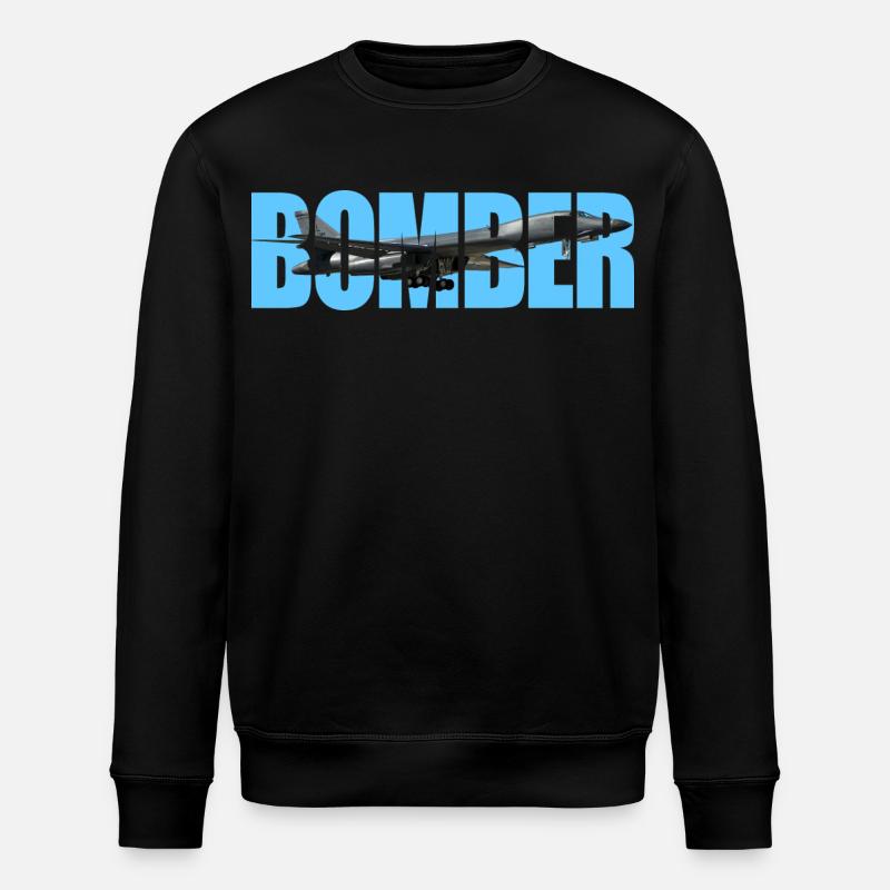 Bomber B-1B Lancer - Stanley/Stella Unisex Bio-Sweatshirt ROLLER - Schwarz