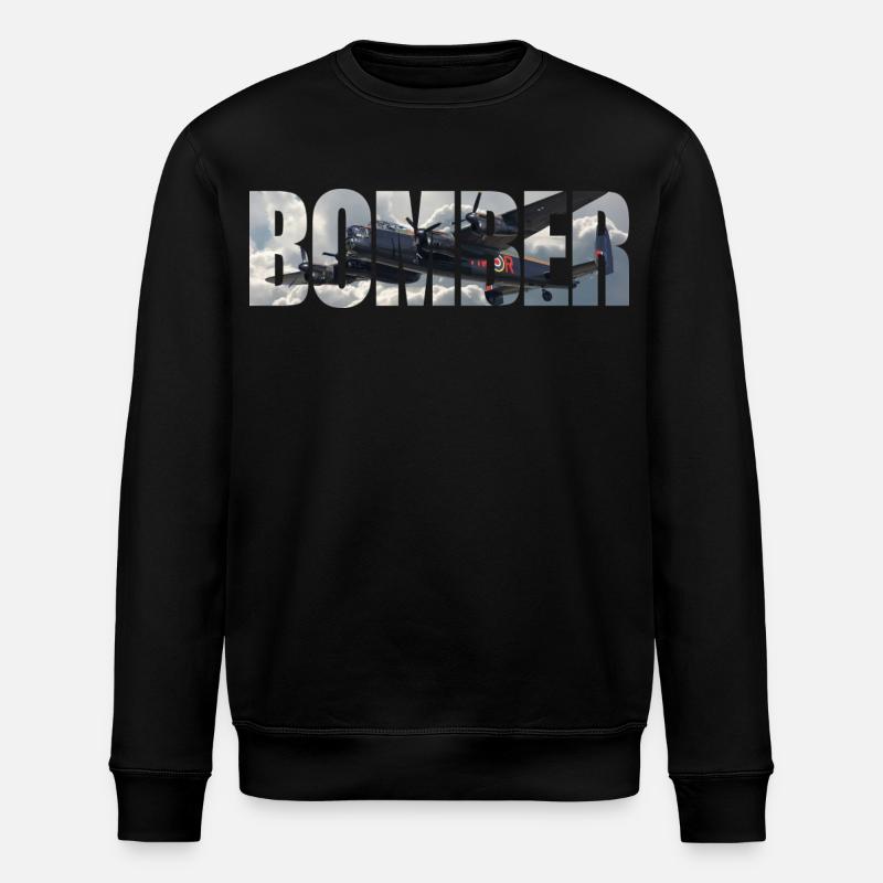 Bomber Avro Lancaster - Stanley/Stella ROLLER Unisex Organic Sweatshirt - black