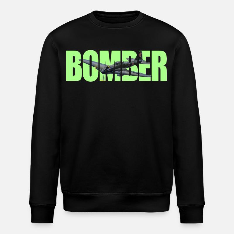 Bomber IL-2 - Stanley/Stella ROLLER Unisex Organic Sweatshirt - black