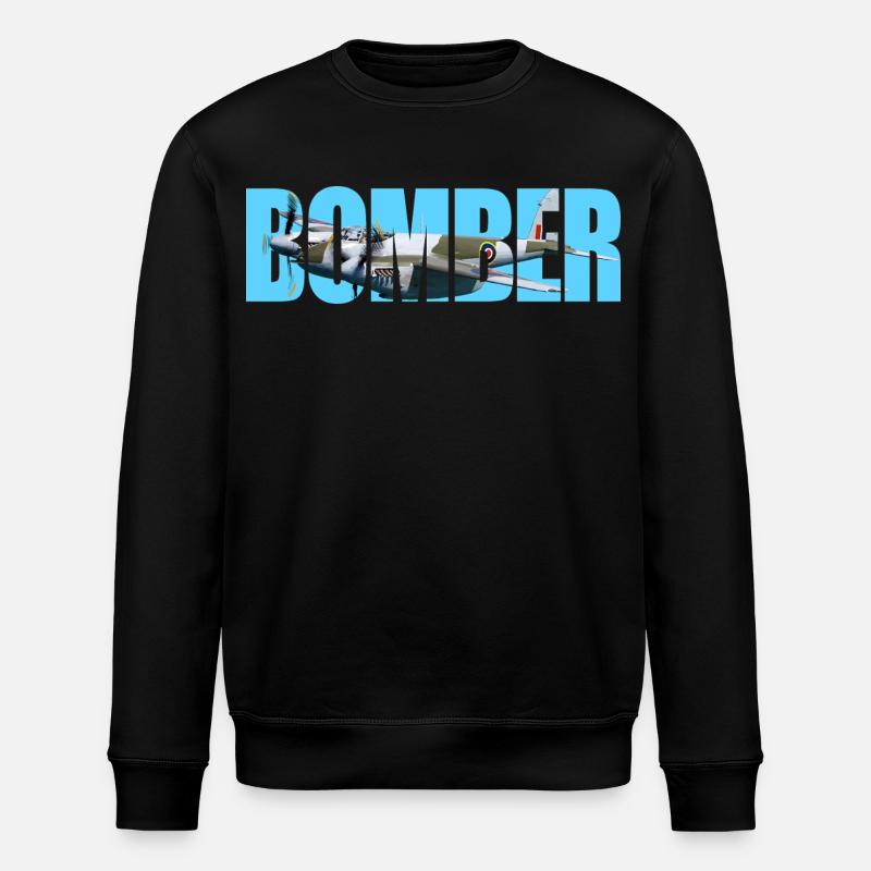 Blouson aviateur DH.98 Mosquito - Sweat bio ROLLER Stanley/Stella Unisexe - noir