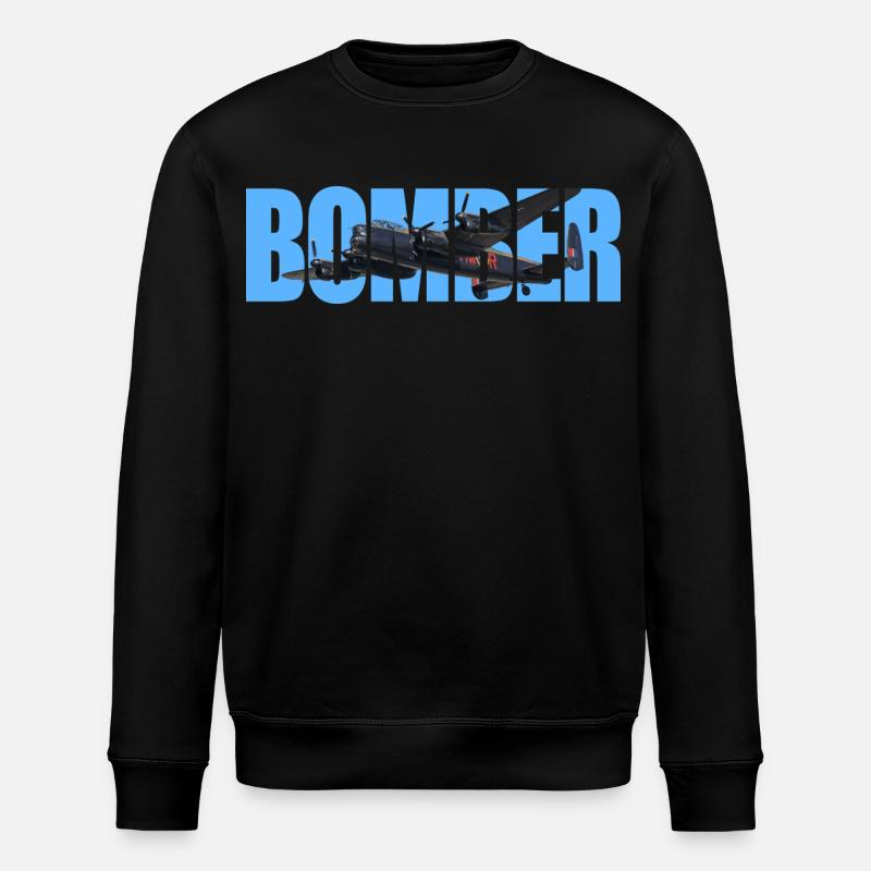 Bomber Avro Lancaster - Stanley/Stella Unisex Bio-Sweatshirt ROLLER - Schwarz