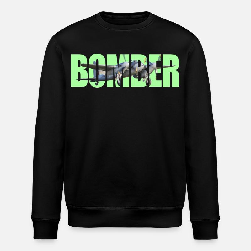 Bomber DH.98 Mosquito - Stanley/Stella ROLLER Unisex Organic Sweatshirt - black