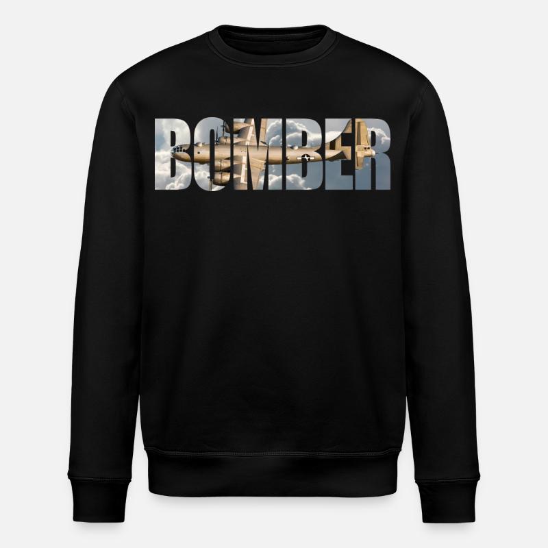 B-29 Superfortress - Stanley/Stella Unisex Bio-Sweatshirt ROLLER - Schwarz