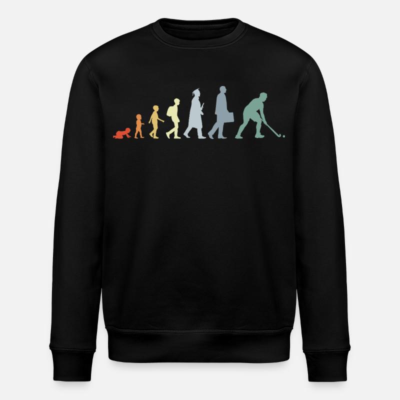 Hockey Evolution - Stanley/Stella ROLLER Unisex Organic Sweatshirt - black