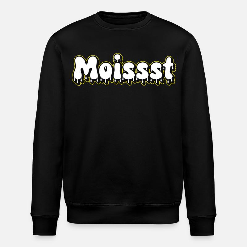 Moist Text Logo - Stanley/Stella Unisex Bio-Sweatshirt ROLLER - Schwarz
