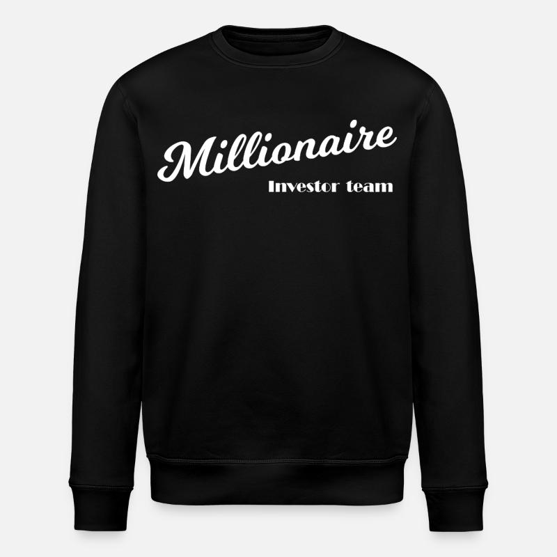 Millionaires and capitalists - Stanley/Stella ROLLER Unisex Organic Sweatshirt - black