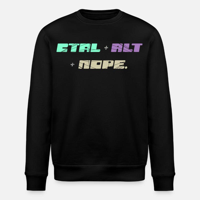 CTRL ALT : Non - Sweat bio ROLLER Stanley/Stella Unisexe - noir