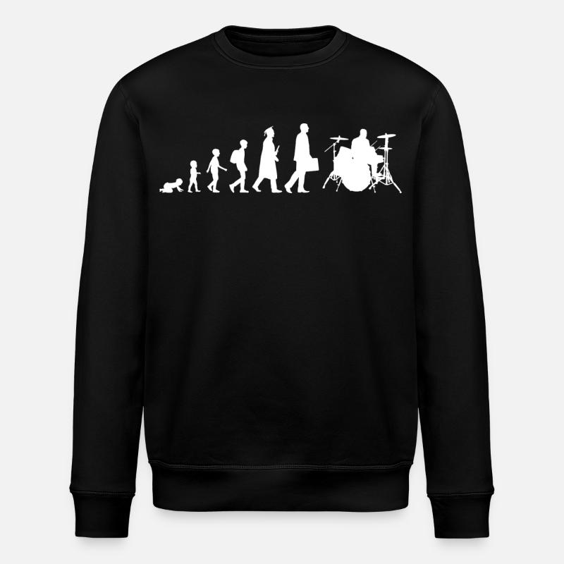 Drummer Evolution - Stanley/Stella ROLLER Unisex Organic Sweatshirt - black
