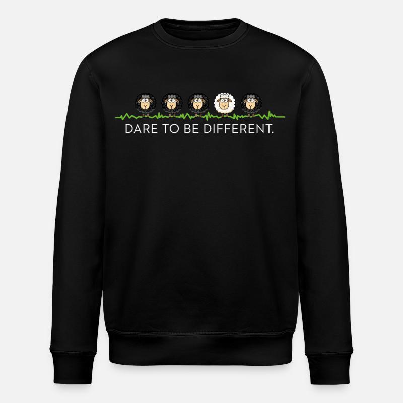 Be Different – Black Sheep - Stanley/Stella ROLLER Unisex Organic Sweatshirt - black