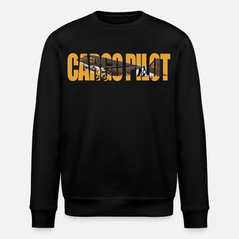 Cargo pilot C-47 - Stanley/Stella ROLLER Unisex Organic Sweatshirt - black