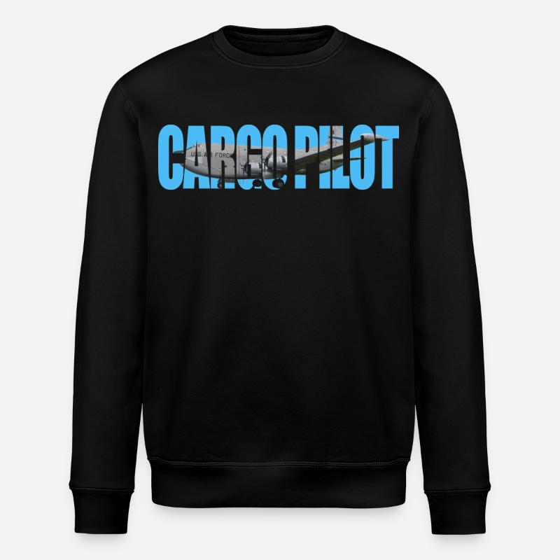 Cargo pilot C-124C - Stanley/Stella ROLLER Unisex Organic Sweatshirt - black