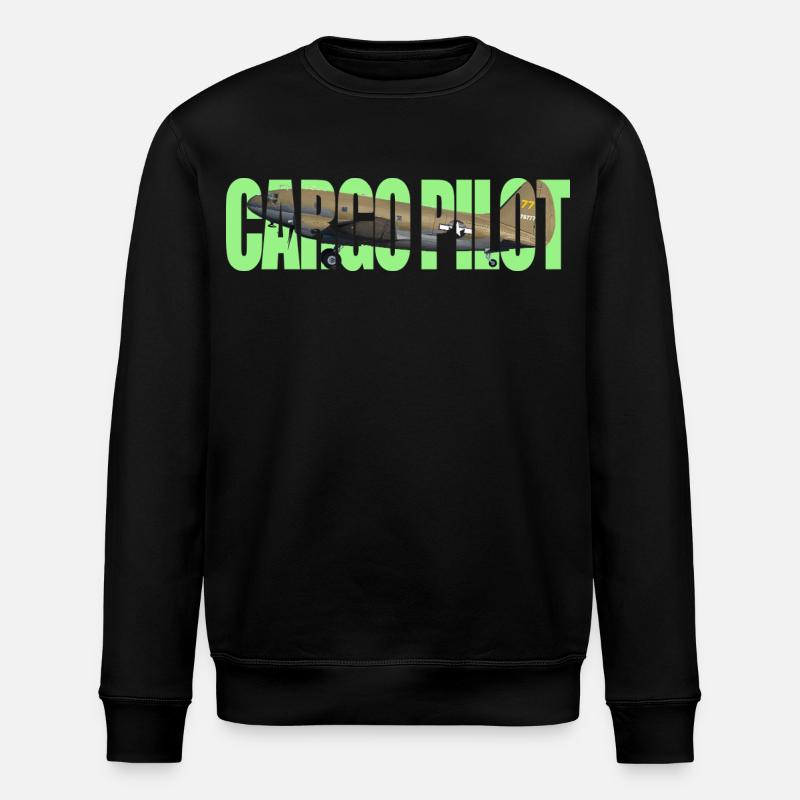 Cargo pilot C-46 - Stanley/Stella ROLLER Unisex Organic Sweatshirt - black