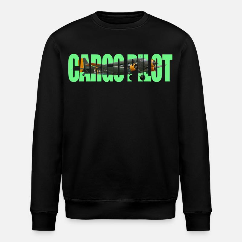 Cargo pilot Ju-52 - Stanley/Stella ROLLER Unisex Organic Sweatshirt - black