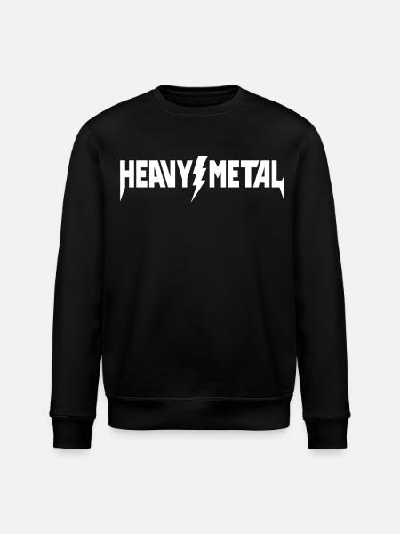 Heavy Metal Logo - Stanley/Stella ROLLER Unisex Organic Sweatshirt - black