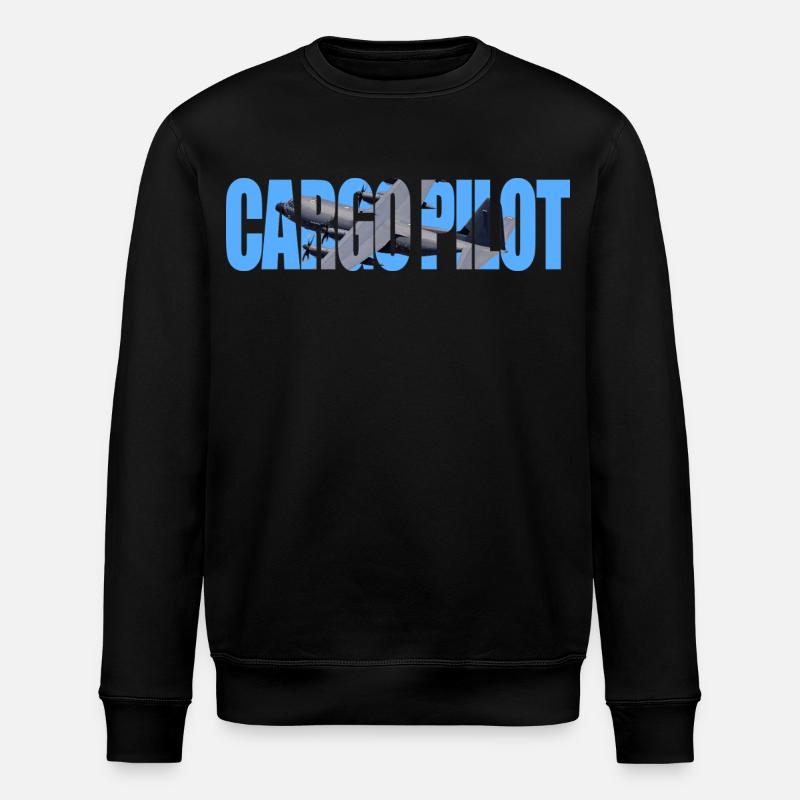 Cargo Pilot C-130 - Stanley/Stella ROLLER Unisex Organic Sweatshirt - black