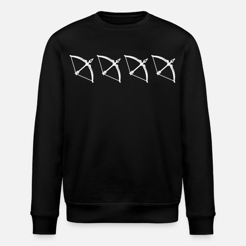 Archery Sketch - Stanley/Stella ROLLER Unisex Organic Sweatshirt - black